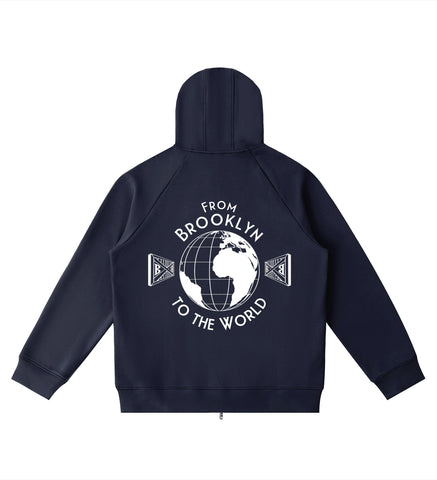 BK to the World Heavyweight Raglan Sleeve Zip Hoodie