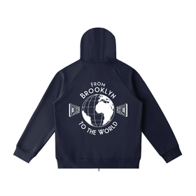 BK to the World Heavyweight Raglan Sleeve Zip Hoodie