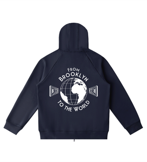 BK to the World Heavyweight Raglan Sleeve Zip Hoodie