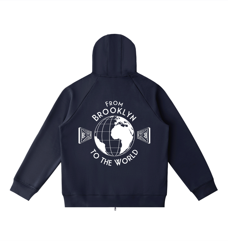 BK to the World Heavyweight Raglan Sleeve Zip Hoodie