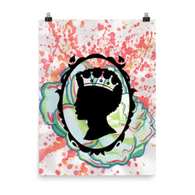 Afro King Baroque Poster