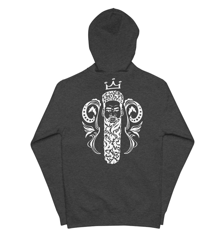 Bearded Royal Unisex fleece zip up hoodie